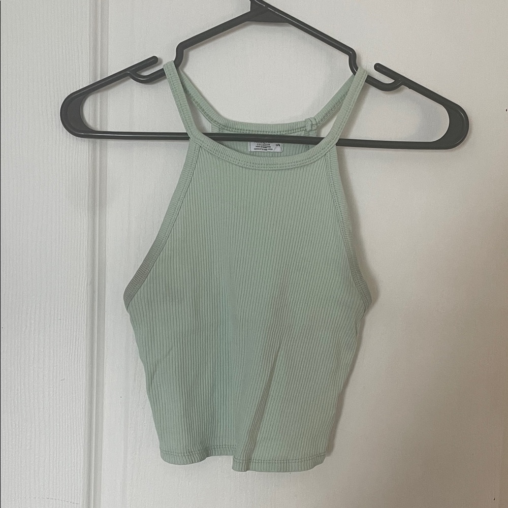 Ardene Mint Green Ribbed Tank Top